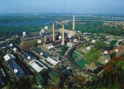 Luftbild Brikettfabrik Erika-BKW Glückauf 1993